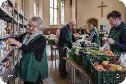 Bridgeway Community Trust food pantry volunteers