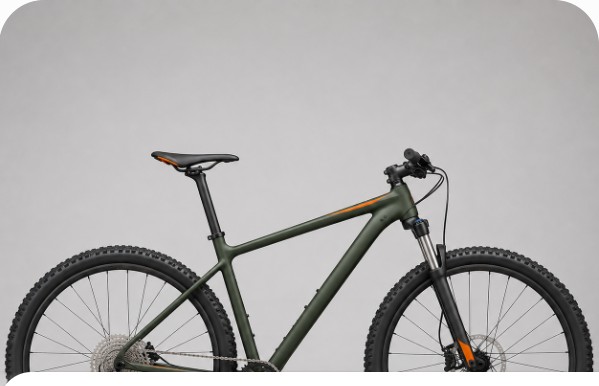 Mountain bike on display
